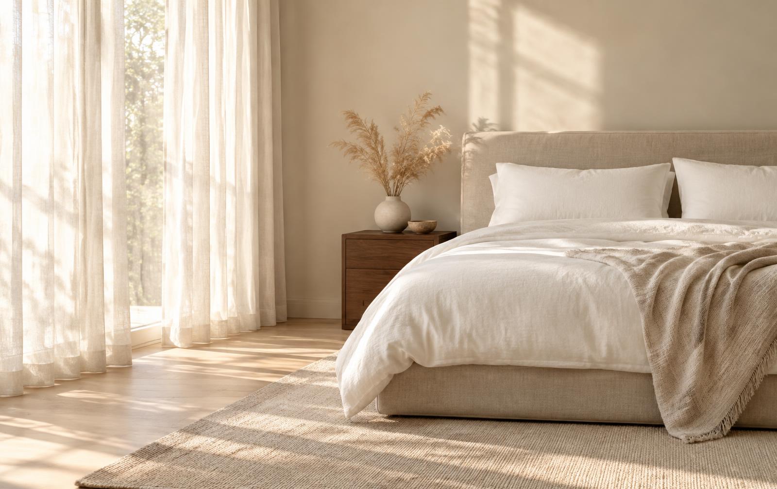 Dormitorio luminoso con un sommier Relvan